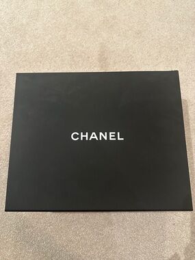 CHANEL Black Box with White Logo